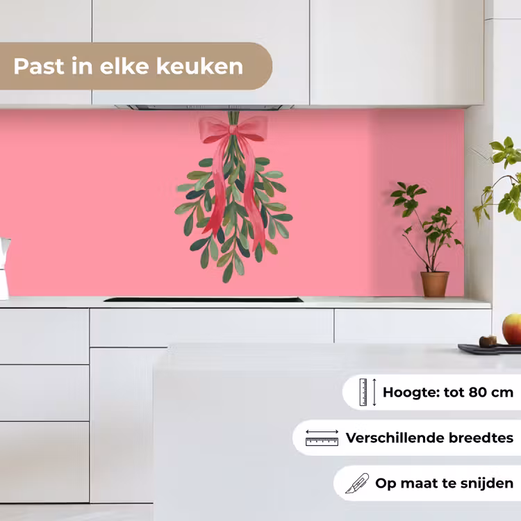Keuken achterwand - Plant - Lint - Roze — 7