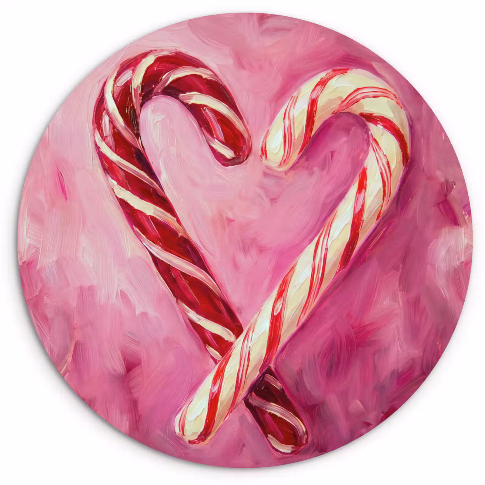 Muurcirkel - Snoep - Hart - Roze — 1