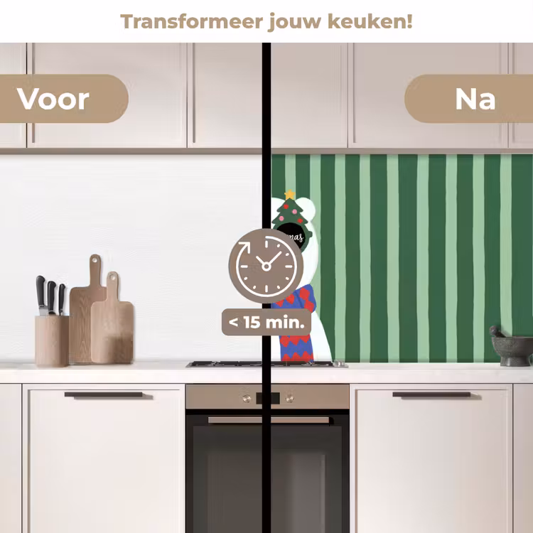 Keuken achterwand - Dier - Winter - Cartoon — 3