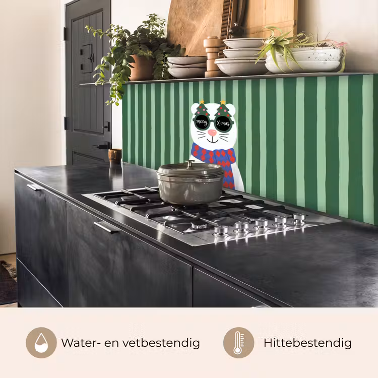 Keuken achterwand - Dier - Winter - Cartoon — 5