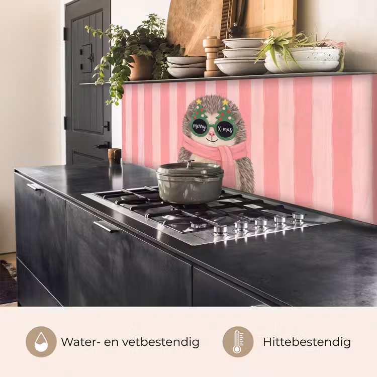 Keuken achterwand - Egel - Kerst - Illustratie — 5