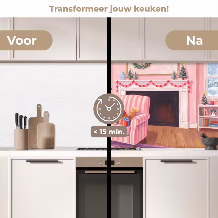 Keuken achterwand - Kat - Kerst - Interieur — 3