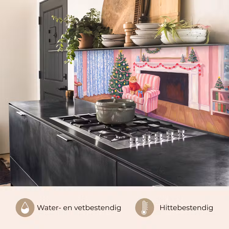 Keuken achterwand - Kat - Kerst - Interieur — 5