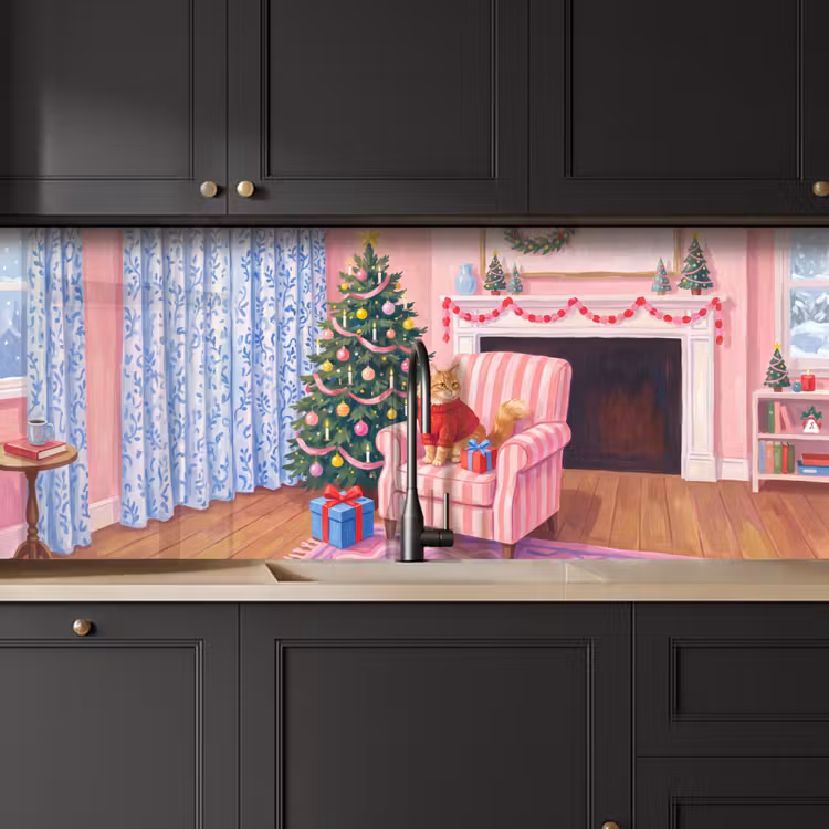 Keuken achterwand - Kat - Kerst - Interieur — 6