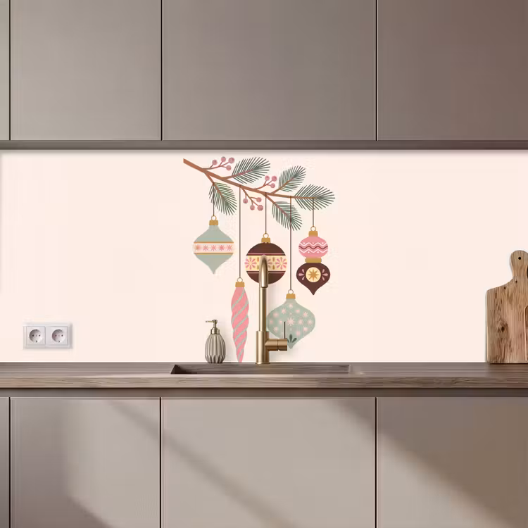 Keuken achterwand - Kerst - Ornamenten - Tak — 1
