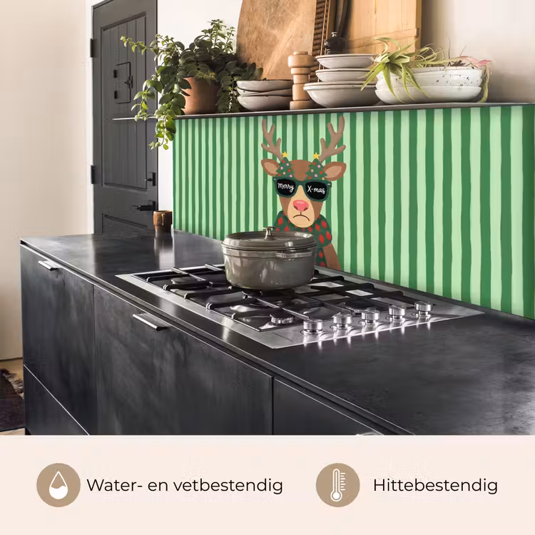 Keuken achterwand - Rendier - Kerst - Illustratie — 5