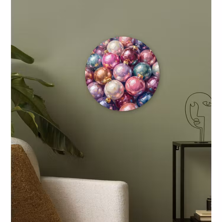Muurcirkel - Kerstdecoratie - Kleurrijk - Feest — 3