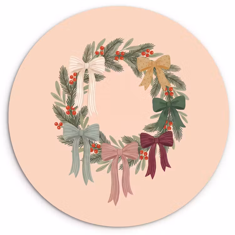Muurcirkel - Kerstkrans - Strikken - Kerst — 1