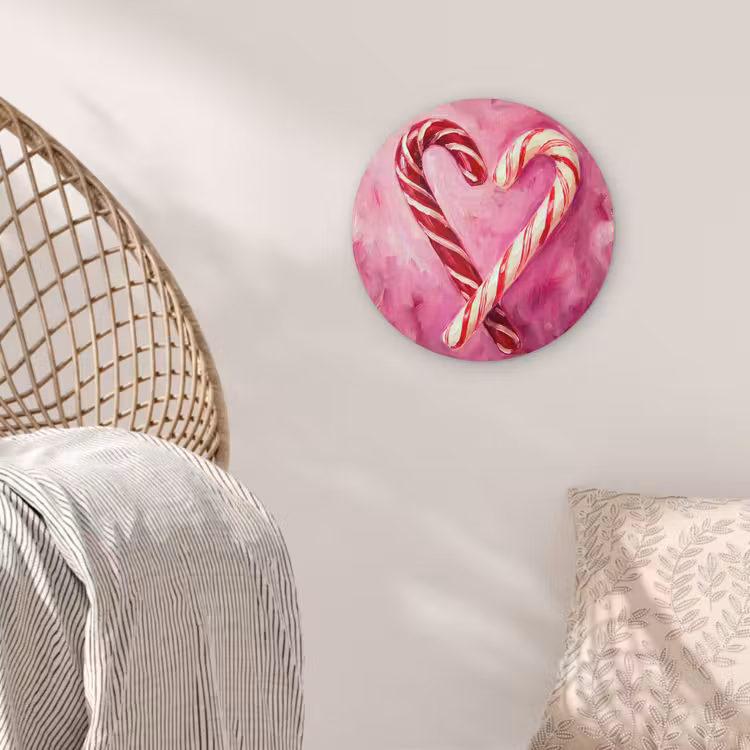 Muurcirkel - Snoep - Hart - Roze — 5
