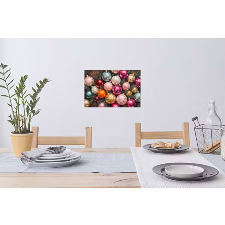 Muursticker - Kerstballen - Kleurrijk - Feest — 3