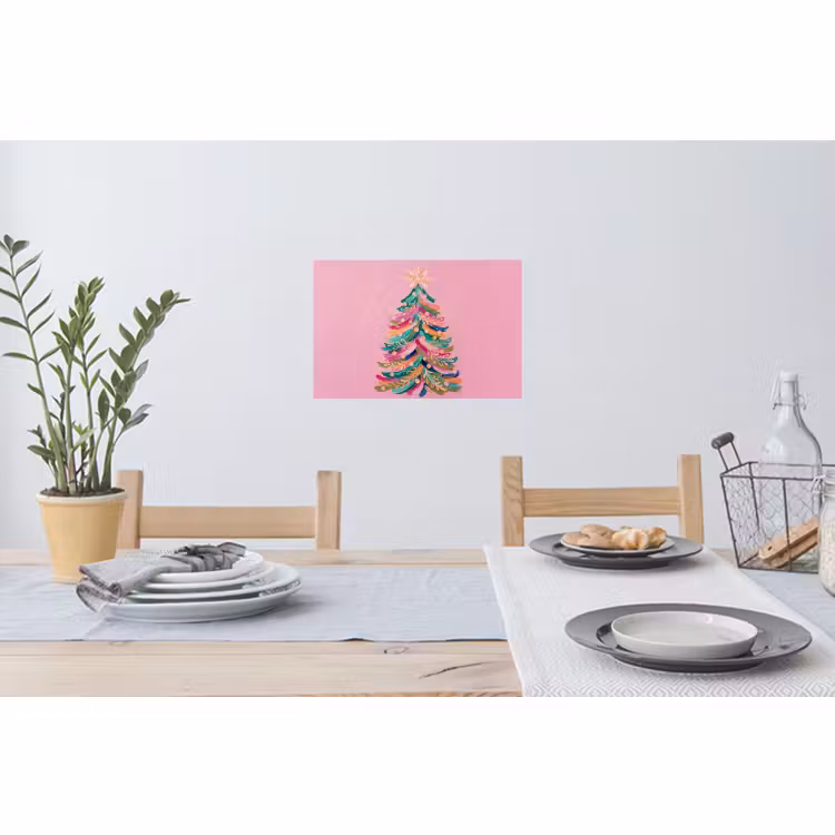 Muursticker - Kerstboom - Abstract - Kleurrijk — 3