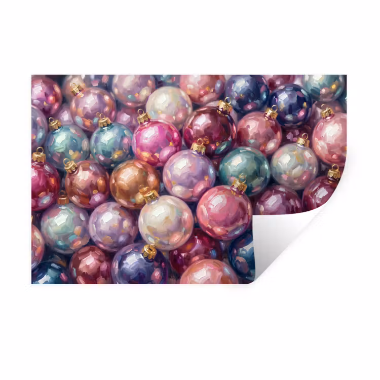 Muursticker - Kerstdecoratie - Kleurrijk - Feest — 1