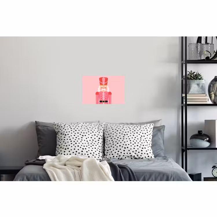 Muursticker - Notenkraker roze illustratie — 5