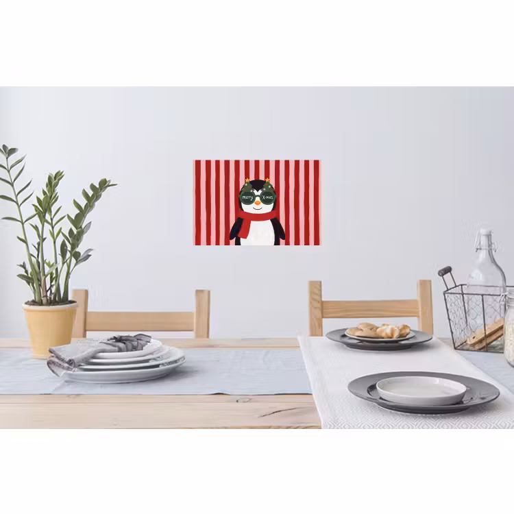 Muursticker - Pinguïn - Kerst - Illustratie — 3
