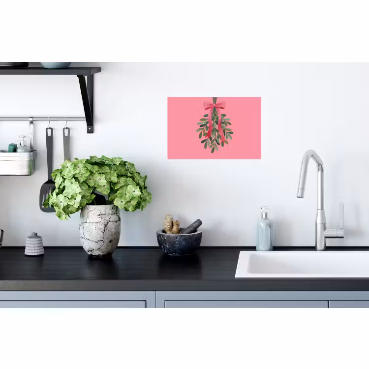 Muursticker - Plant - Lint - Roze — 2