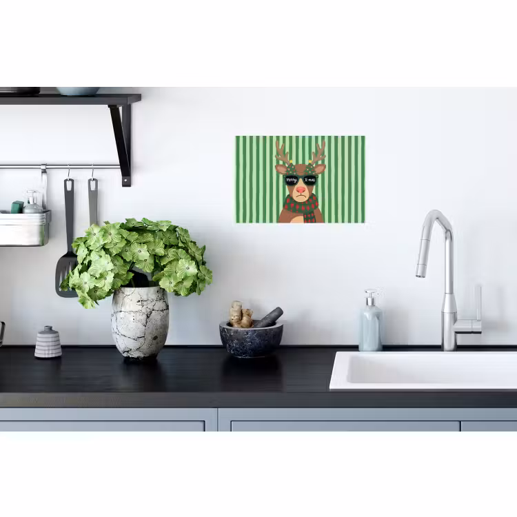 Muursticker - Rendier - Kerst - Illustratie — 2