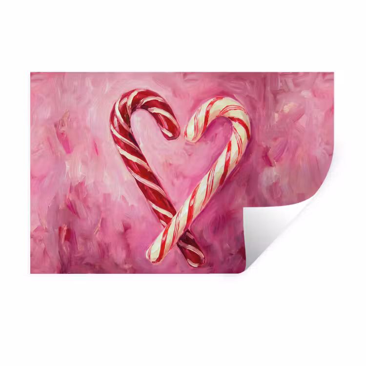 Muursticker - Snoep - Hart - Roze — 1