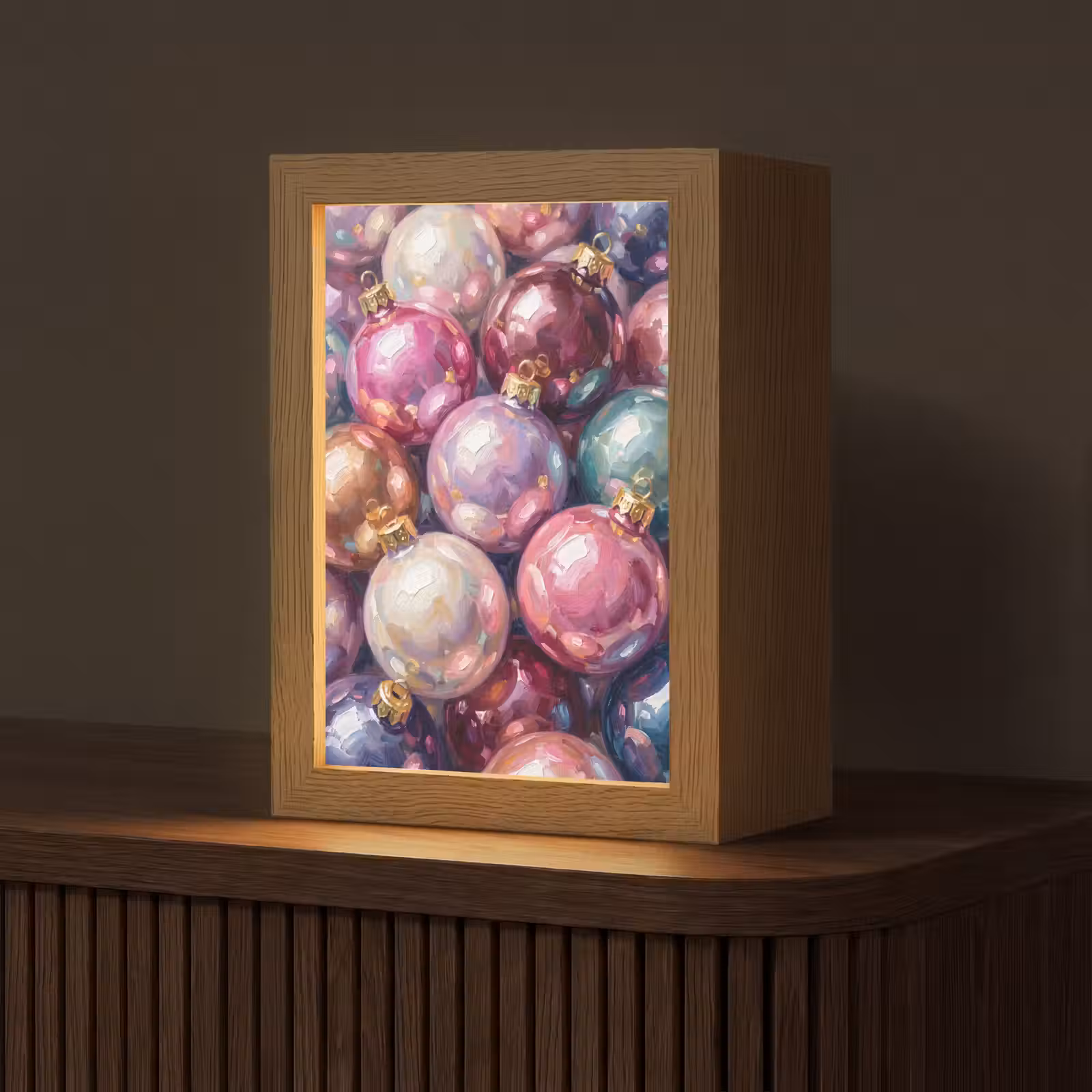 Gepersonaliseerd Lightbox - Kerstdecoratie - Kleurrijk - Feest — 1