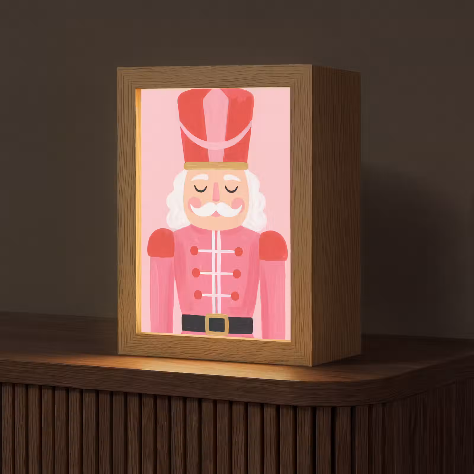 Gepersonaliseerd Lightbox - Notenkraker roze illustratie — 1