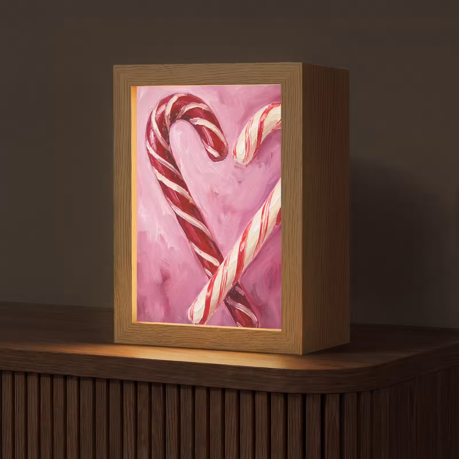 Gepersonaliseerd Lightbox - Snoep - Hart - Roze — 1