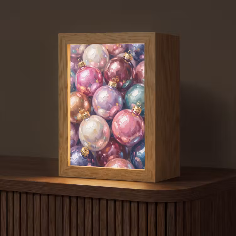 Gepersonaliseerd Lightbox - Kerstdecoratie - Kleurrijk - Feest — 1