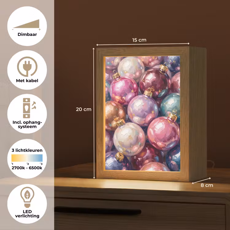 Gepersonaliseerd Lightbox - Kerstdecoratie - Kleurrijk - Feest — 7
