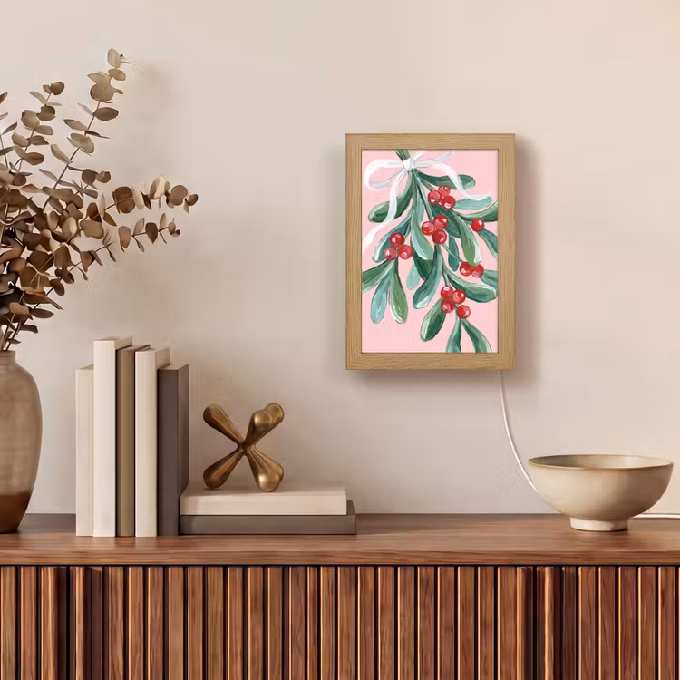 Gepersonaliseerd Lightbox - Plant - Kerst - Roze — 4