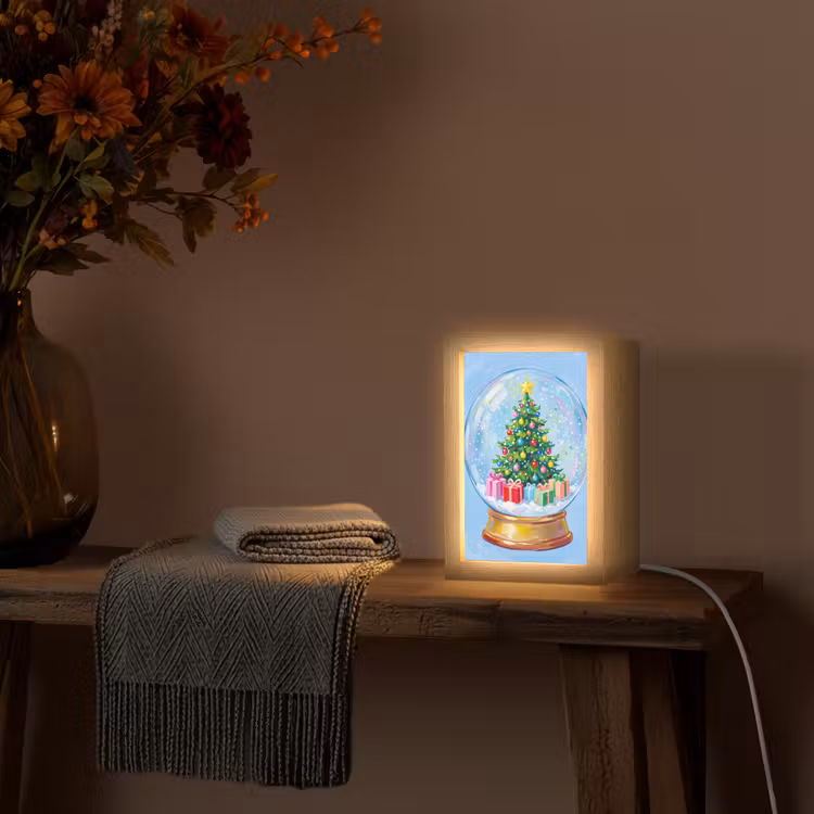 Gepersonaliseerd Lightbox - Sneeuwbol - Kerst - Cadeaus — 3