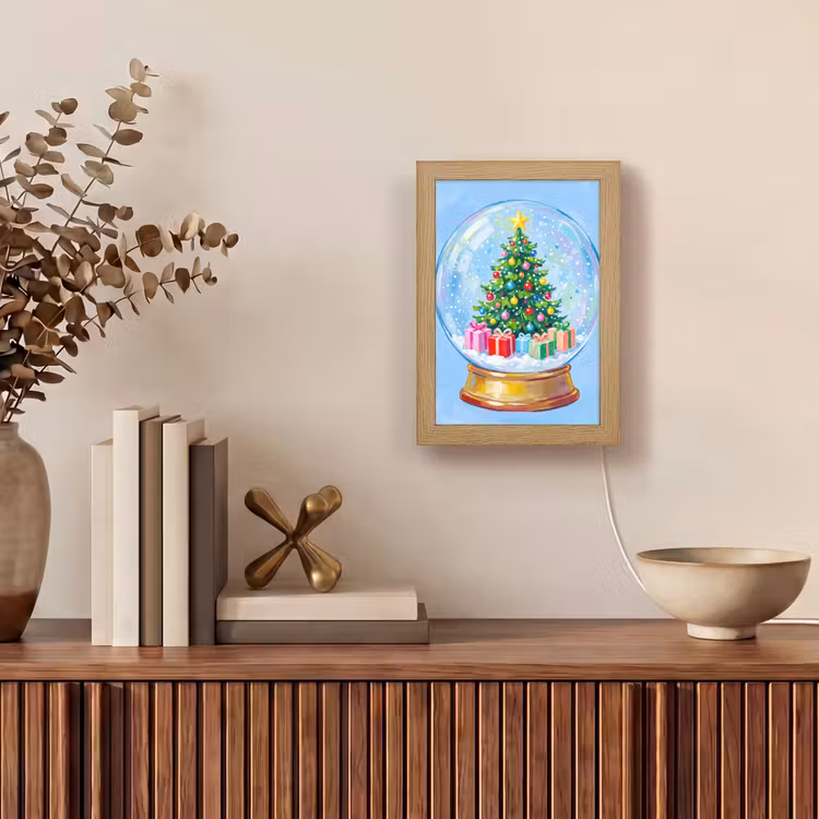 Gepersonaliseerd Lightbox - Sneeuwbol - Kerst - Cadeaus — 4