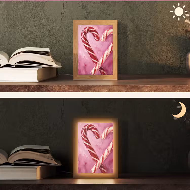 Gepersonaliseerd Lightbox - Snoep - Hart - Roze — 5