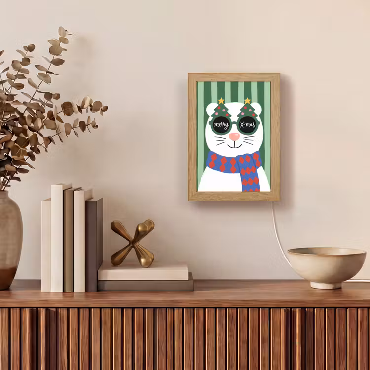 Gepersonaliseerd Lightbox - Dier - Winter - Cartoon — 4