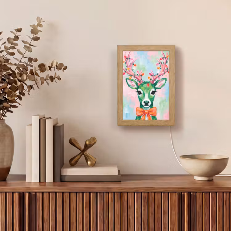 Gepersonaliseerd Lightbox - Hert - Kerst - Dieren — 4
