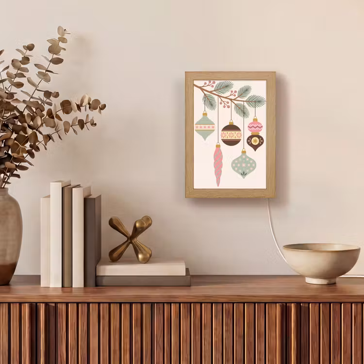 Gepersonaliseerd Lightbox - Kerst - Ornamenten - Tak — 4