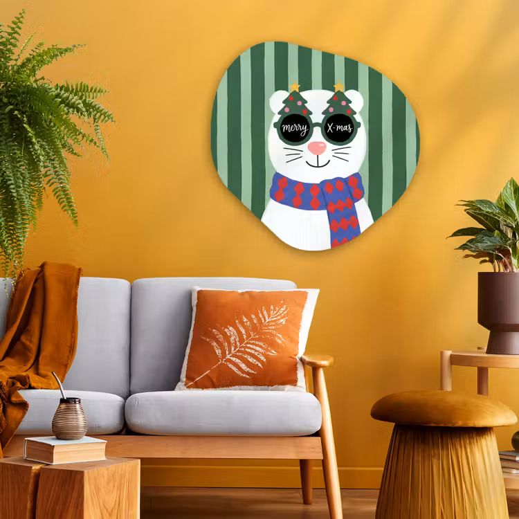 Organisch schilderij aluminium - Dier - Winter - Cartoon — 3