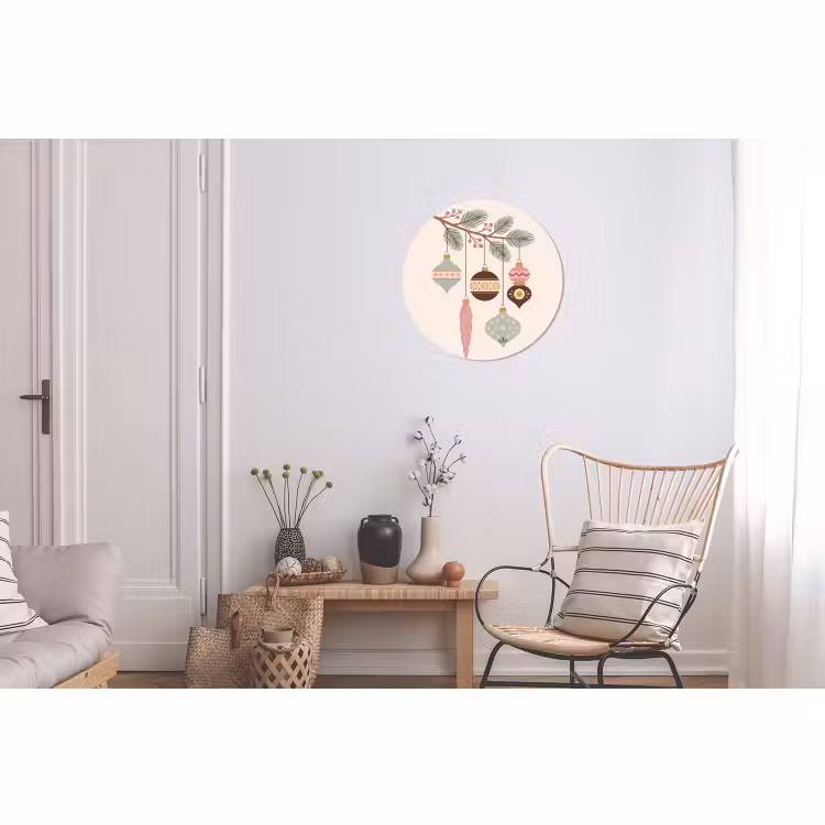 Muurcirkel aluminium - Kerst - Ornamenten - Tak — 2