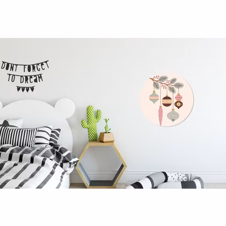 Muurcirkel aluminium - Kerst - Ornamenten - Tak — 5