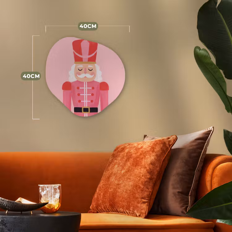Organisch schilderij forex - Notenkraker roze illustratie — 4