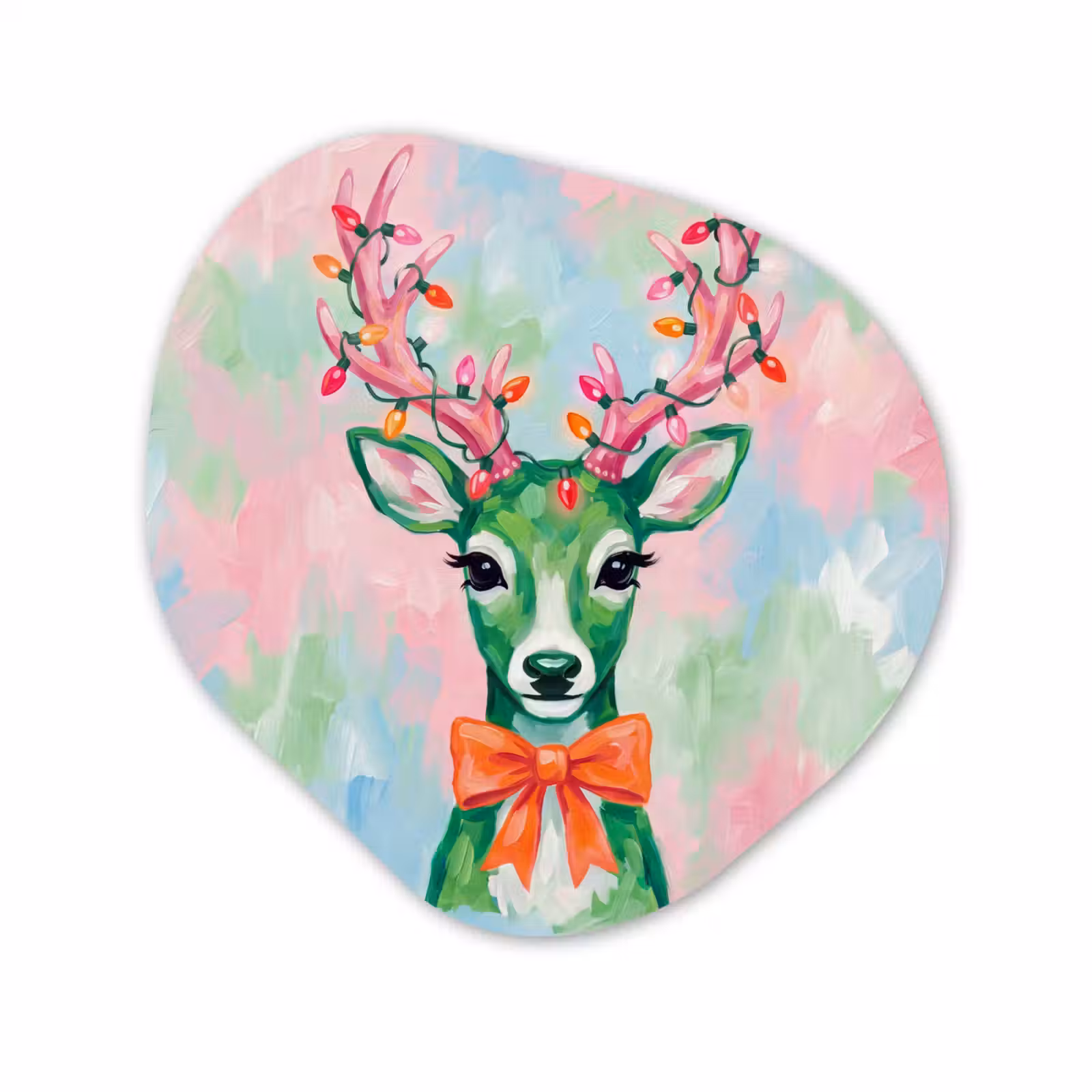 Organisch schilderij forex - Hert - Kerst - Dieren — 1