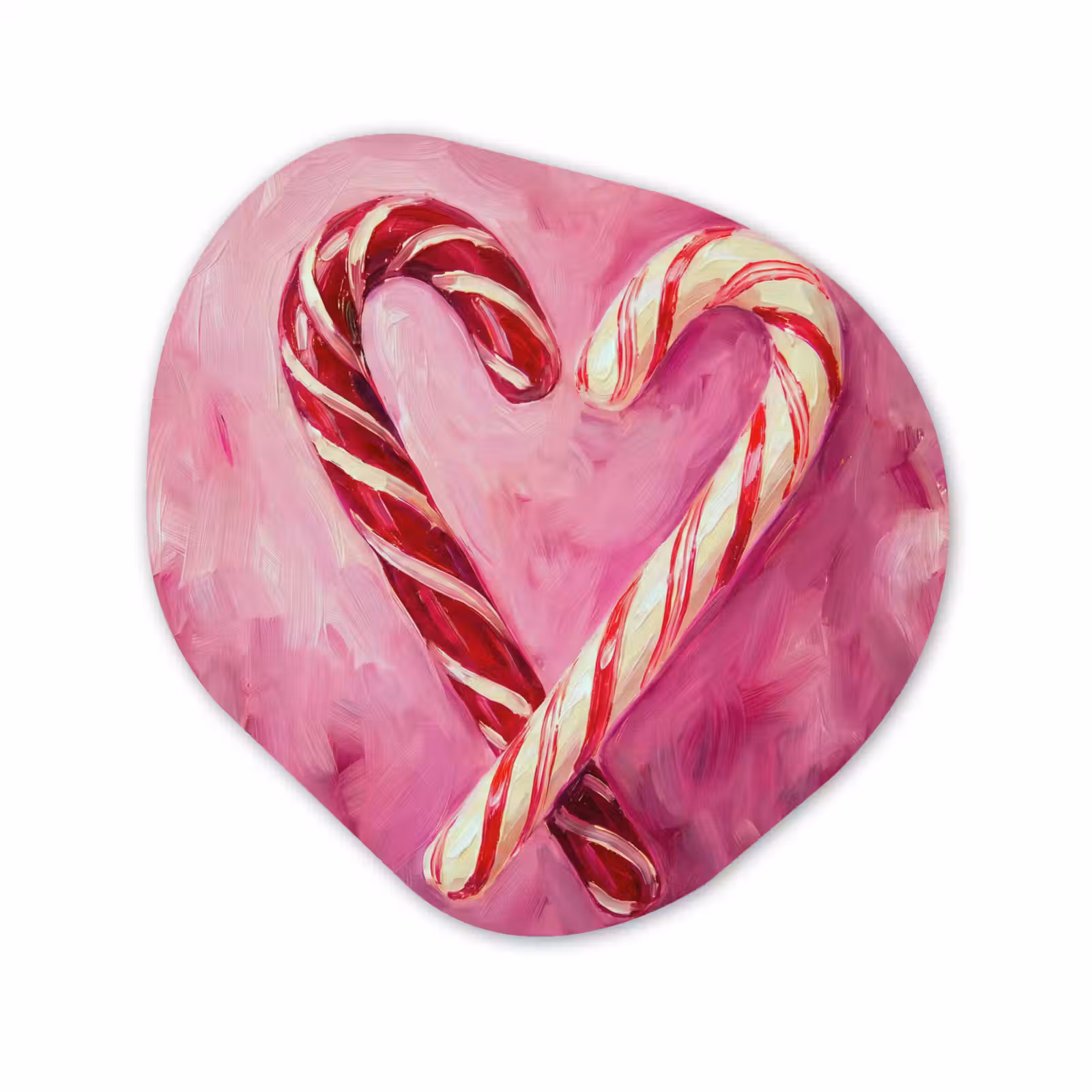 Organisch schilderij forex - Snoep - Hart - Roze — 1