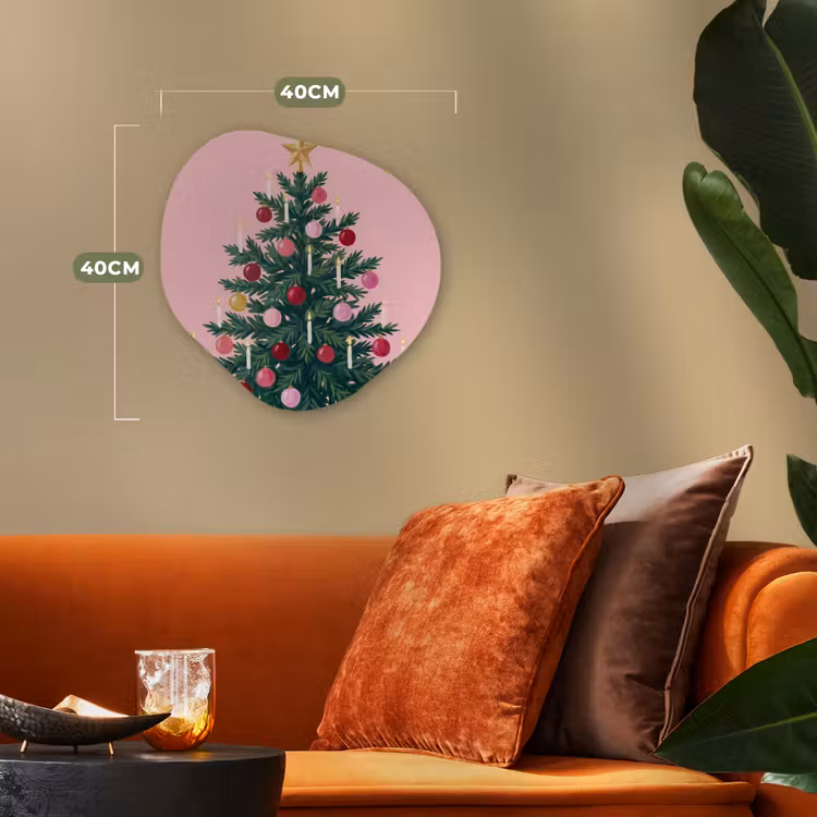 Organisch schilderij forex - Kerstboom - Kerst - Roze — 4