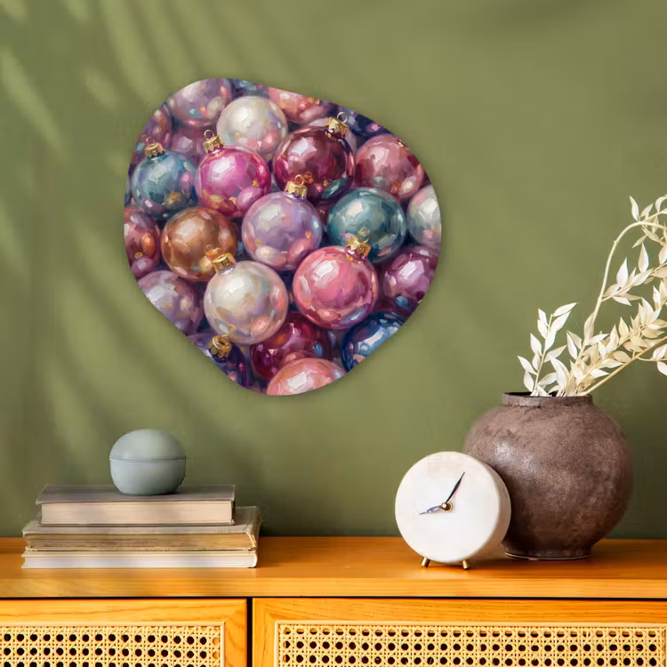 Organisch schilderij forex - Kerstdecoratie - Kleurrijk - Feest — 2
