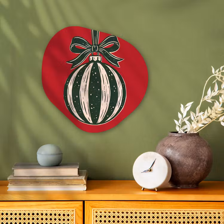 Organisch schilderij forex - Kerstbal - Kerst - Rood — 2