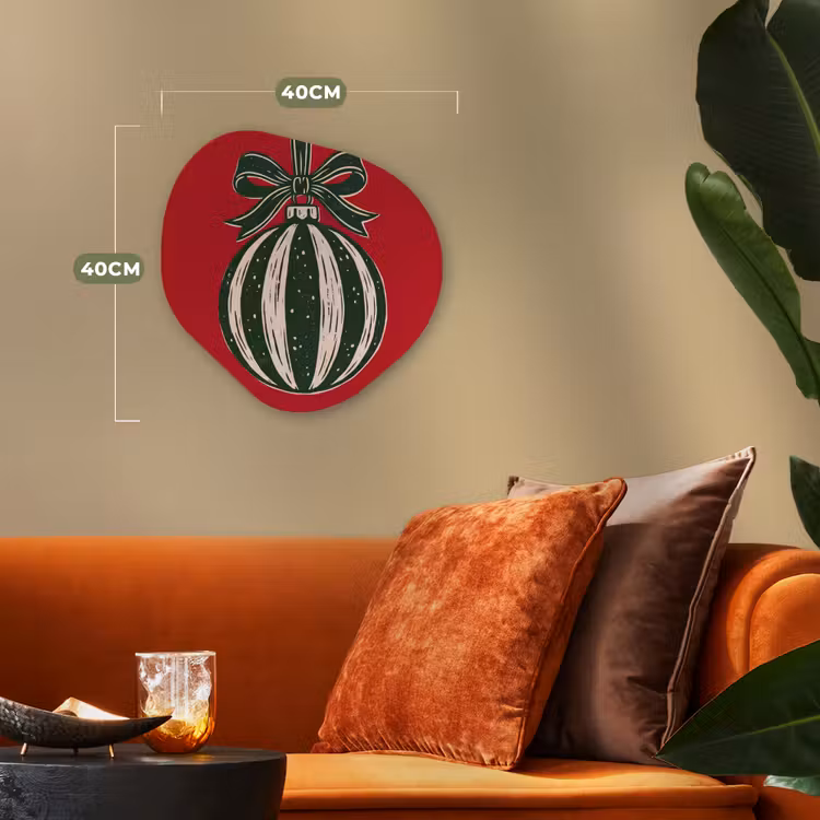 Organisch schilderij forex - Kerstbal - Kerst - Rood — 4
