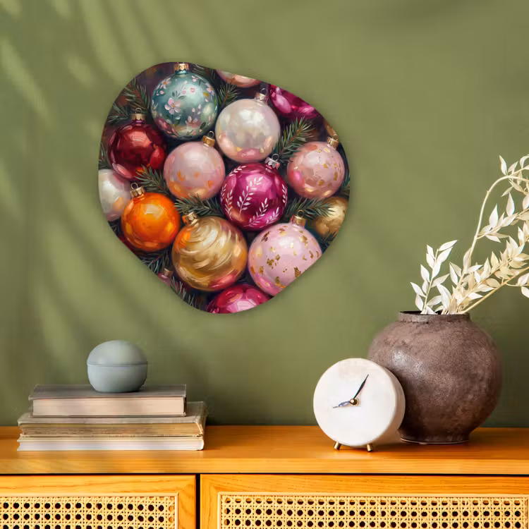 Organisch schilderij forex - Kerstballen - Kleurrijk - Feest — 2