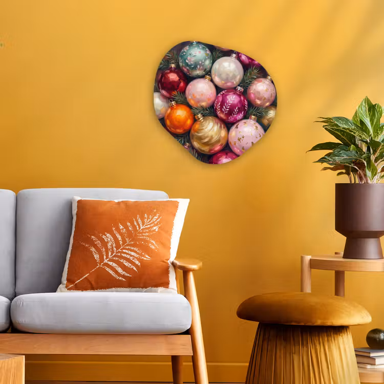 Organisch schilderij forex - Kerstballen - Kleurrijk - Feest — 3
