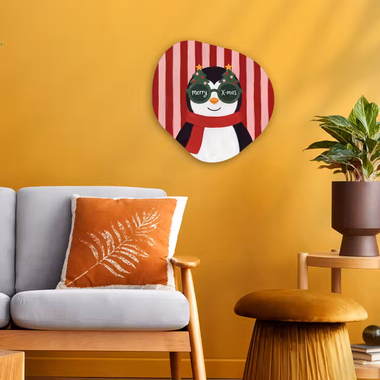 Organisch schilderij forex - Pinguïn - Kerst - Illustratie — 3