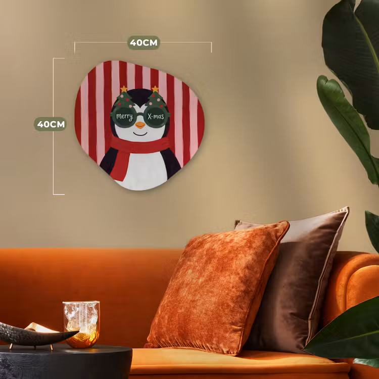 Organisch schilderij forex - Pinguïn - Kerst - Illustratie — 4