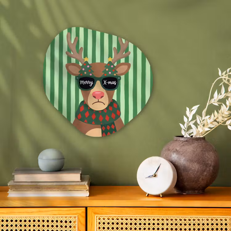 Organisch schilderij forex - Rendier - Kerst - Illustratie — 2