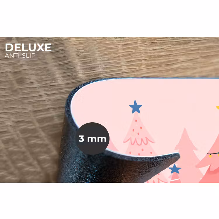 Placemat - 6 stuks - Kerstbomen - Illustratie - Roze — 4