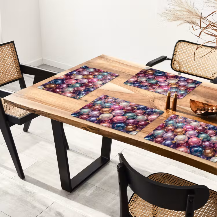 Placemat - 6 stuks - Kerstdecoratie - Kleurrijk - Feest — 5
